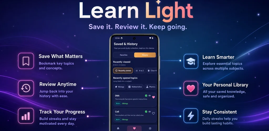 Learn Light promotional banner